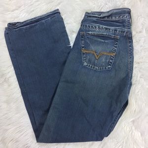 Guess Distressed Boot Cut Jeans Mens